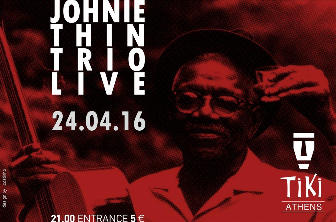 Το Johnie Thin Trio ζωντανά στο Tiki Bar, την Κυριακή των Βαΐων…