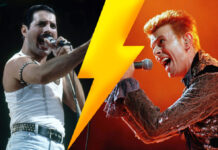“Όταν οι Νότες συγκρούονται” Freddie Mercury vs David Bowie… Δύο αστέρες, δύο σύμπαντα, μία στιγμή που έγραψε ιστορία…